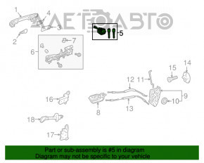 Burlanul de blocare din fața stânga Toyota Prius 50 16-