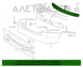 Amplificatorul pentru bara spate a mașinii Honda Accord 14-15 hibrid, din aluminiu.