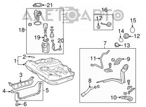 Pompă de combustibil, pompă de benzină Toyota Camry v55 15-17 SUA 3.5