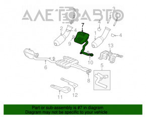 Silencer spate cu teava stanga Dodge Challenger 15-16 5.7