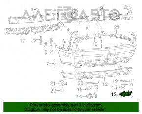 Capăt de eșapament dreapta Dodge Challenger 15-17 5.7