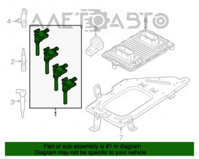 Bobina de aprindere Dodge Durango 11- 5.7, 6.2, 6.4