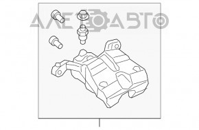 Suport spate dreapta pentru Jeep Cherokee KL 14-22, tip electric 2