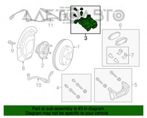 Suport spate dreapta pentru Jeep Cherokee KL 14-22, tip electric 2