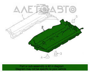 Protecție fund stânga Nissan Murano z52 15- nou original