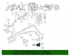 Buclele ușii față inferioare stânga Honda CRV 17-22, noi, originale