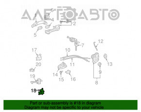 Петля двери нижняя передняя левая Toyota Camry v30 2.4 новый OEM оригинал