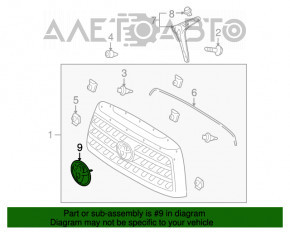 Эмблема решетки радиатора grill Toyota Sequoia 08-16 OEM