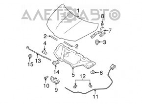 Capota dreapta Nissan Versa 1.8 10-12 nou OEM original