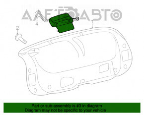 Mânerul capacului portbagajului interior pentru Lexus ES300h ES350 13-18, nou, original OEM