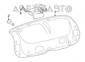 Mânerul capacului portbagajului interior pentru Lexus ES300h ES350 13-18, nou, original OEM