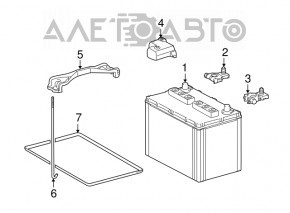 Крепление АКБ Lexus GX470 03-09 OEM