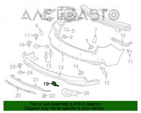 Capacul carligului de tractare pentru bara spate a Acura MDX 17-20, nou, original OEM