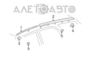 Накладка крыши левая Lexus RX300 98-03 перед. новый OEM оригинал