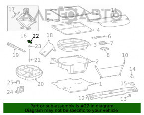 Suport roată de rezervă Chrysler 200 15-17