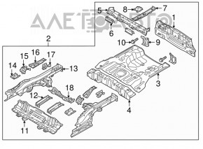 Panoul din spate Kia Soul 14-19, nou, original OEM