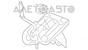 Maneta cutiei de viteze manuală Jeep Compass 11-16, cu cauciuc, cu crom