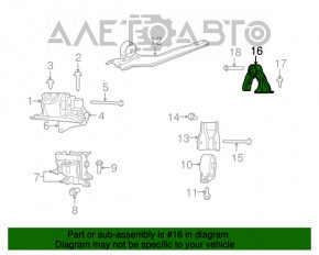 Pernele motorului spate Jeep Compass 11-16 2.0 manuală