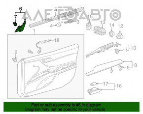 Capac oglindă laterală stânga față Toyota Camry v70 18-