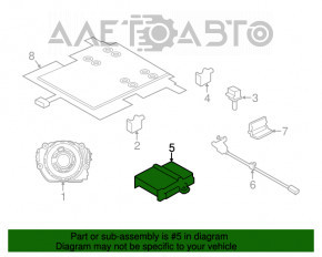 Modulul computerizat al airbag-urilor SRS pentru pernele de aer Mini Cooper F56 3d 14-