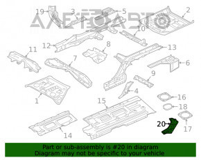 Protecție spate stânga Infiniti QX50 19-