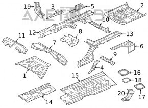 Protecție spate stânga Infiniti QX50 19-