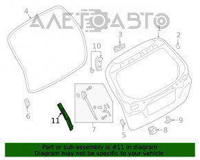 Capacul portbagajului lateral dreapta Subaru Outback 20- pe usa