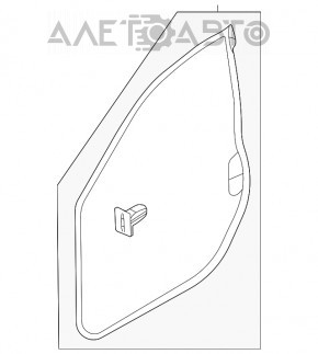 Уплотнитель двери передней правой Subaru Outback 20-