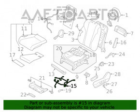 Controlul scaunului șoferului Subaru Outback 20-