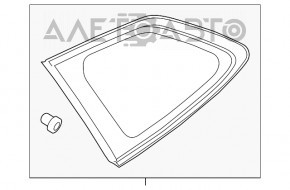 Форточка глухое стекло задняя правая Subaru Outback 20- простое