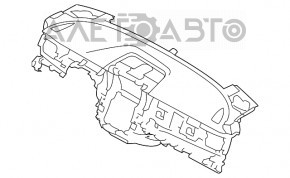 Торпедо передняя панель голая Subaru Outback 20- черн