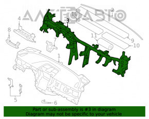 Труба подторпедная усиление Subaru Outback 20-