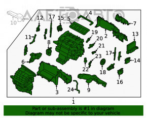 Arzătorul complet pentru Subaru Outback 20- 2.5 base