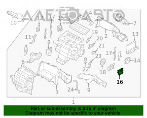 Актуатор моторчик привод печки кондиционер Subaru Outback 20-