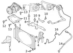 Compresorul de aer condiționat al Subaru Outback 20- 2.5