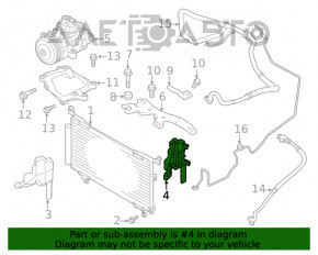 Deflectorul radiatorului stâng pentru Subaru Outback 20-