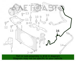 Bobina de aer condiționat a încălzitorului-condensator Subaru Outback 20-2.5