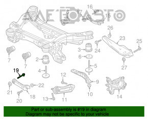 Filet de direcție față Jeep Cherokee KL 14- AWD, mare, 105mm