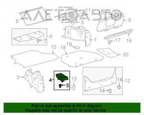 Карман багажника левый Toyota Avalon 05-12