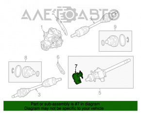 Modulul de control al arborelui intermediar al axei Dodge Charger 15-20