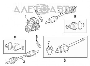 Axle Intermediate Shaft Control Module Dodge Charger 15-20