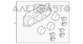 Управление климат-контролем Subaru Forester 14-18 SJ auto dual zone