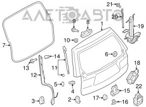 Modul de control al portbagajului Subaru Forester 14-18 SJ