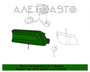 Lampa dreapta Dodge Challenger 15-19 restilizat