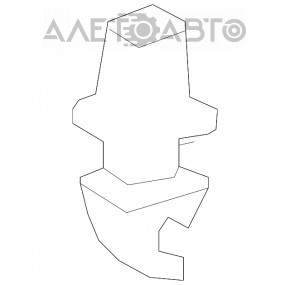 Suportul de prindere a parasolarului pasagerului Lexus RX350 RX450h 10-15 gri nou OEM original.