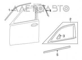 Треугольник заглушка двери передней левой Lexus LS460 LS600h 07-12 потерт