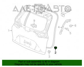 Bara de protecție a ușii portbagajului dreapta pentru Honda HR-V 16-22