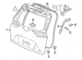 Отбойник двери багажника левый Honda HR-V 16-22