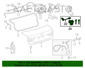 Capacul portbagajului Lexus IS 14-20