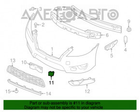 Capacul de remorcare a cârligului de tractare a barei față Nissan Sentra 13-15 pre-restilizare